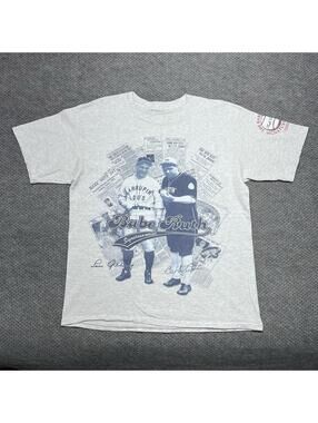 Vintage 90s Babe Ruth Baseball Player Signature Series T-Shirt Large RARE MENS